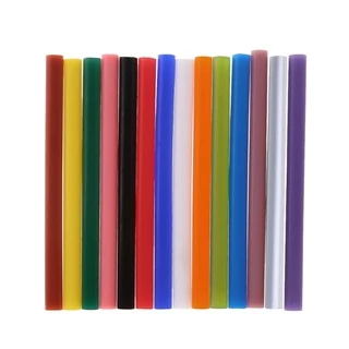 folღ 5pcs Hot Melt Glue Stick Colorful 7x100mm Adhesive For DIY Craft Toy Repair Tool