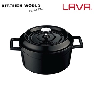 Lava LV Cast iron Y TC 10 K2 BL Mini Casserole 10 cm. Black / หม้อเหล็กหล่อ