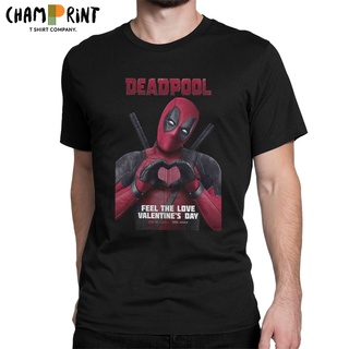 เสื้อยืดแขนสั้น ผ้าฝ้าย พิมพ์ลายอนิเมะ Deadpool เหมาะกับของขวัญ สําหรับผู้ชายS-5XL