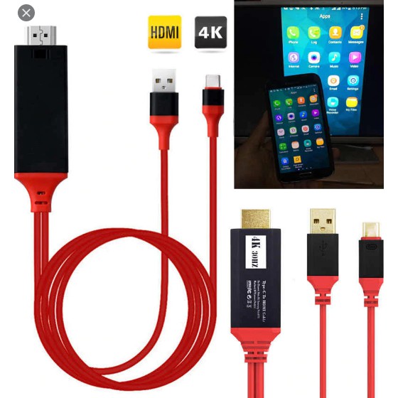 ลดราคา USB 3.1 Type C USB-C to HDMI HDTV Adapter Cable For Samsung Galaxy S9 Macbook #สินค้าเพิ่มเติม สายต่อจอ Monitor แปรงไฟฟ้า สายpower ac สาย HDMI