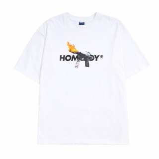 HOMEBOY เสื้อยืดผู้ชายสกรีนลาย GUN