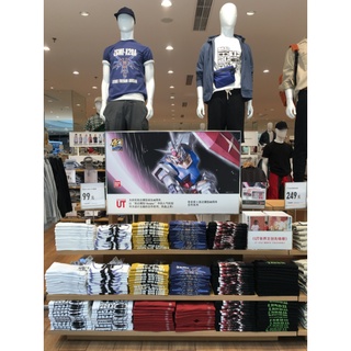 Uniqlo เสื้อยืดลําลอง แขนสั้น พิมพ์ลายกันดั้ม ครบรอบ 40 ปี สําหรับผู้ชาย ผู้หญิง UT