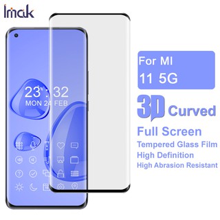 Imak Xiaomi Mi 11 5G 3D Curved Tempered Glass Screen Protector Full Cover Screen Protector Film