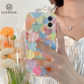 Lurrova เคส OPPO Reno 8T 5G Reno 8Z 5G Reno 7Z 5G Reno6Z 5G Reno 7 5G Reno 6 5G Reno 4 4G Reno 5 5G Reno 4F 5F F5 F7 F9 F11 F11 Pro F17 Pro เคสโทรศัพท์ซิลิโคนสร้อยข้อมือลูกอมรูปหัวใจ