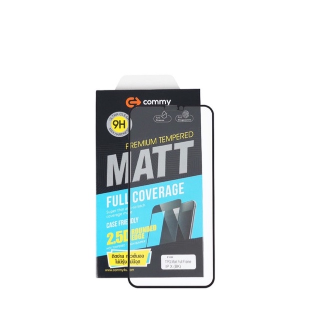 ฟิลม์กระจกด้าน กระจกใส ไอโฟน XR ฟิล์ม Commy ราคาถูก คุณภาพดี ติดง่าย เต็มจอ ฟิล์มอย่างดี ฟิล์มกันรอย