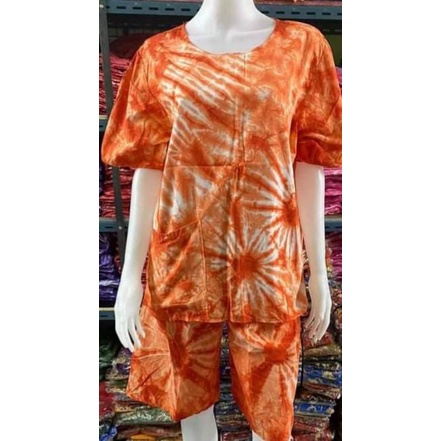 เสื้อย้อมมีแขนคุณแม่บ้านใส่เล่นใส่นอนใส่อยู่กับบ้าน - รูปที่ 3