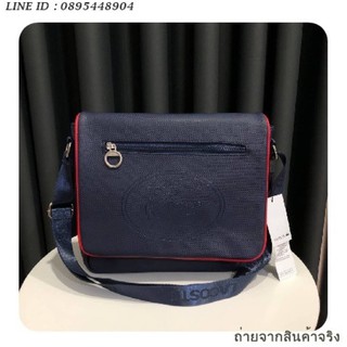 กระเป๋าสะพายข้าง Lacoste Messenger Bag วัสดุ PVC คุณภาพดีตามแบบฉบับแบรนด์ น้ำหนักเบา กันน้