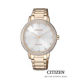 CITIZEN Eco-Drive FE7043-55A Swarovski Ladys Watch ( นาฬิกาผู้หญิงพลังงานแสง )