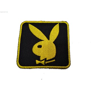 Playboy ป้ายติดเสื้อ logo Embroidered Sew Iron On Patches Badge