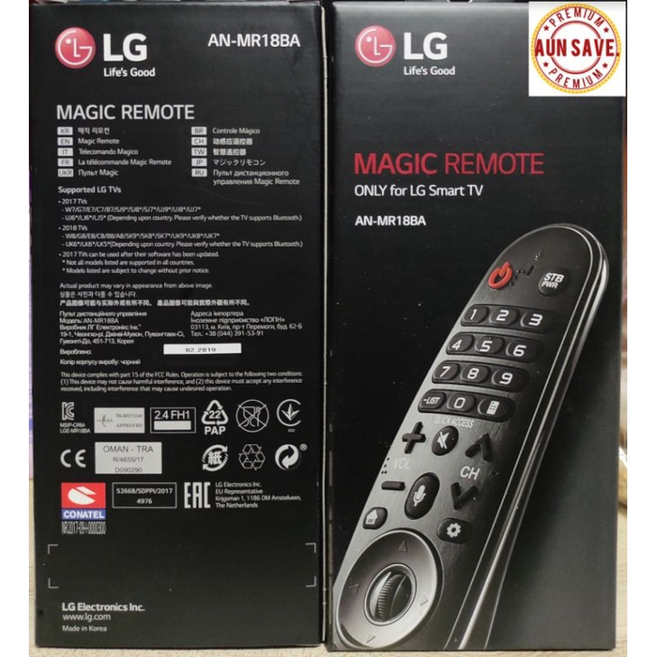 LG LG MAGIC REMOTE 2018 รุ่น AN-MR18BA สำหรับ LED TV