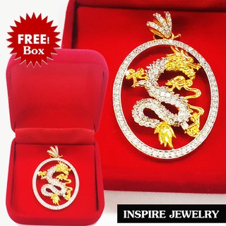 Inspire Jewelry จี้มังกร ล้อมเพชรสวิส งานจิวเวลลี่