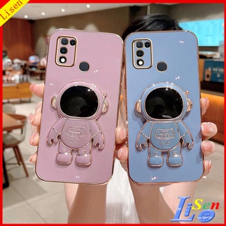 เคส infinix hot 10 Play hot 12 Play hot 12i hot 11 Play hot 9 Play hot 11S NFC hot 8 เคสโทรศัพท์มือถือ ลายนักบินอวกาศ พร้อมขาตั้ง สําหรับ yhy