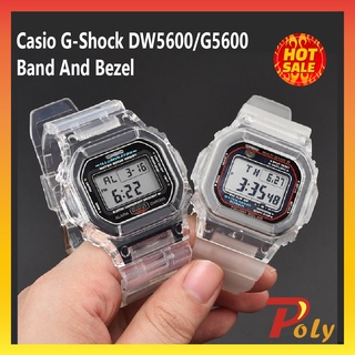 [Poly] สายนาฬิกาข้อมือ แบบใส สําหรับ Bnb Dw5600 Bnb Glx5600 Tali Dw5600 Tali Glx5600 Casio G Shock Strap G5600 Jam Lelaki Bnb