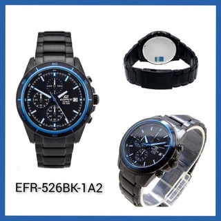 Casio 👉Edific - EF-526BK-1A2 สายเหล็กดำ