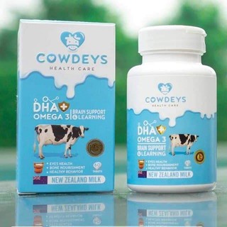 🐮Cowdeys DHA (วิตามินสำหรับเด็ก 60เม็ด) ของแท้พร้อมส่ง💯