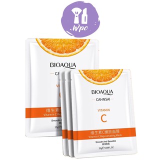 มาส์กวิตามินซี bioaqua cahnsai vitamin c มาส์กวิตามินซีเข้มข้น