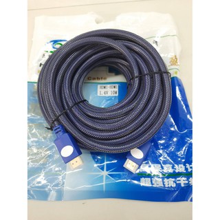 สายจอ HDMI 10 เมตรอย่างดี  ผู้ผู้ 1.4v สายถัก สัญญานดี ภาพและเสียง ใช้ต่อคอมกับจอ