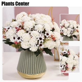 Plants Center P012 ช่อดอกไม้วินเทจ มินิ FLOWER ไฮเดรนเยีย ดอกไม้ประดิษฐ์ เสมือนจริง ตกแต่งบ้าน