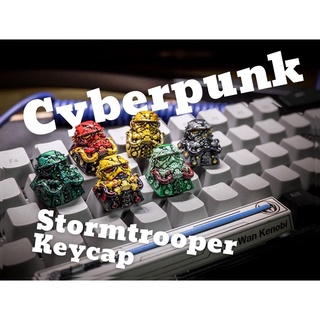 ส่งฟรี Artisan keycap Cyberpunk stormtrooper