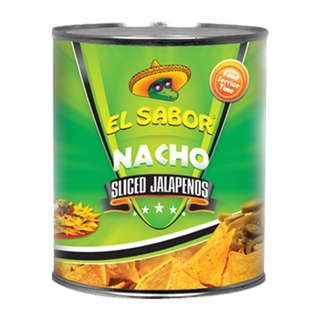 🔥 สุดฮอต🔥 เอลซาบอล พริกจาราพีโน สไลซ์ 2900 กรัม El Sabor Nacho Sliced Jalapenos 2900 g