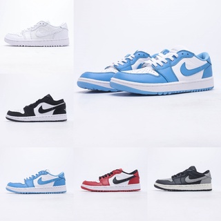 Air Jordan 1 Golf Design Retro Low-Top รองเท้าบาสเก็ตบอล สําหรับผู้ชาย ผู้หญิง DD9315