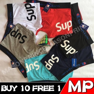 [MP] กางเกงชั้นใน ผ้าฝ้าย 100% พิมพ์ลายโลโก้ SUP Ântima Boxer Masculina MPSUP002 สําหรับผู้ชาย