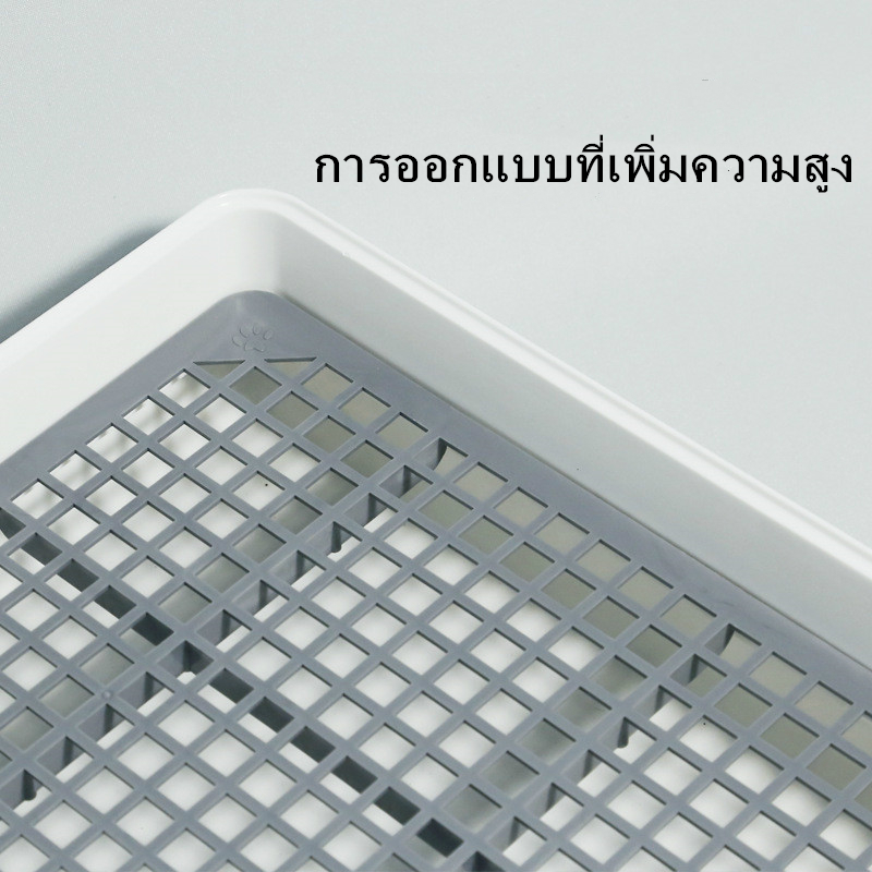 💥COD 💥ถาดรองฉี่สัตว์เลี้ยง ถอดประกอบตามใจชอบ กระโถนในร่มแบบเรียบง่าย แบบมีเสา 🐾 รูปที่ 5