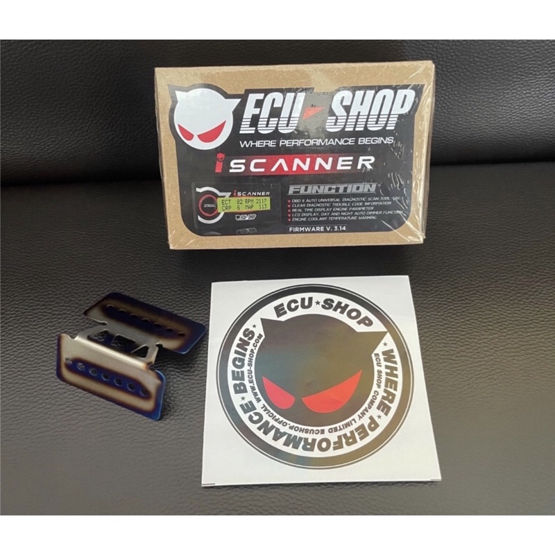 I Scanner ECU SHOP ลบโค้ดผ่าน OBD2 + แถมฟรีขาเกจไทเท ถูกสุด