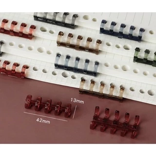 <พร้อมส่ง> NEJA LIFE สันห่วงสีใส Retro Color ข้อสั้น 5ห่วง มี 6สี แบบแพ็ค 📒 เครื่องเขียน, สมุดรีฟิว, อุปกรณ์สำนักงา
