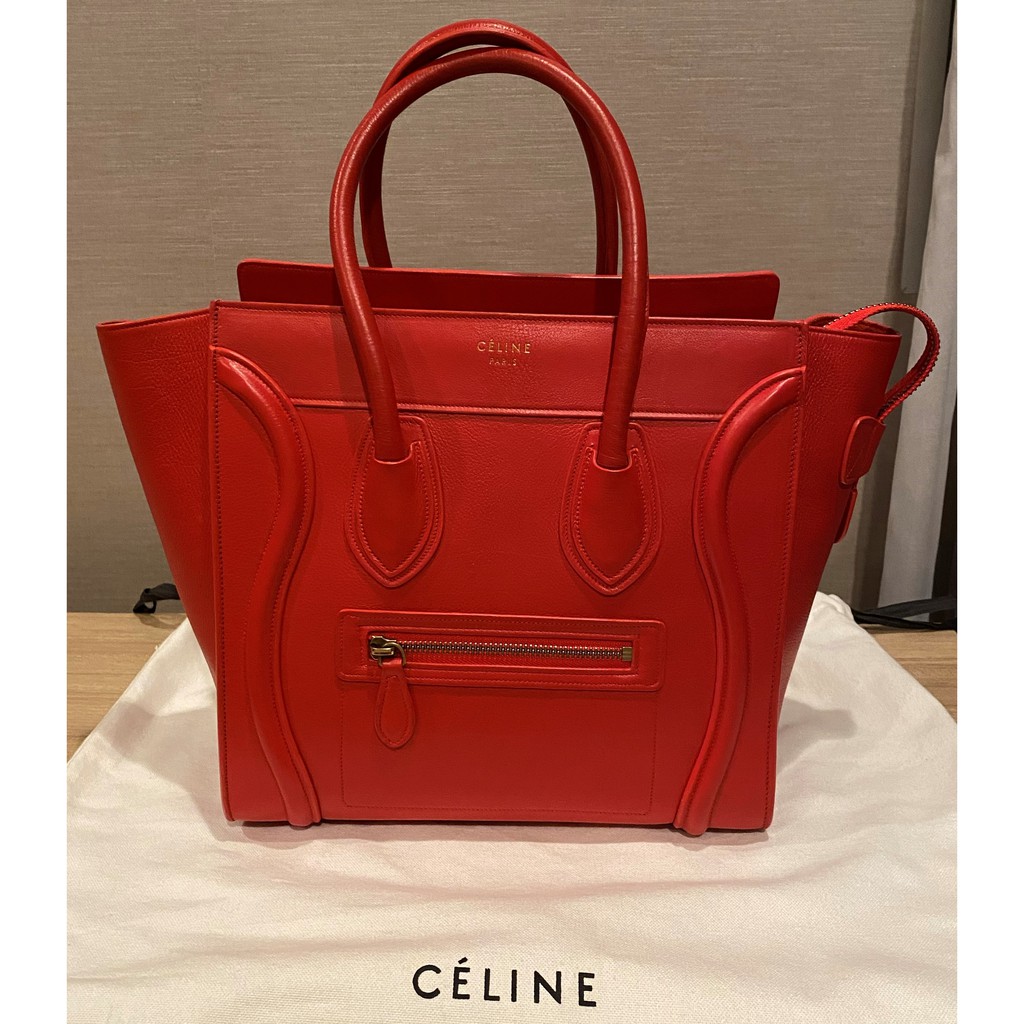Celine มือสอง รุ่น "Mini Luggage Tote" สีสวยโดดเด่น ราคาถูกกว่าร้านอื่นมากกว่า 10,000+