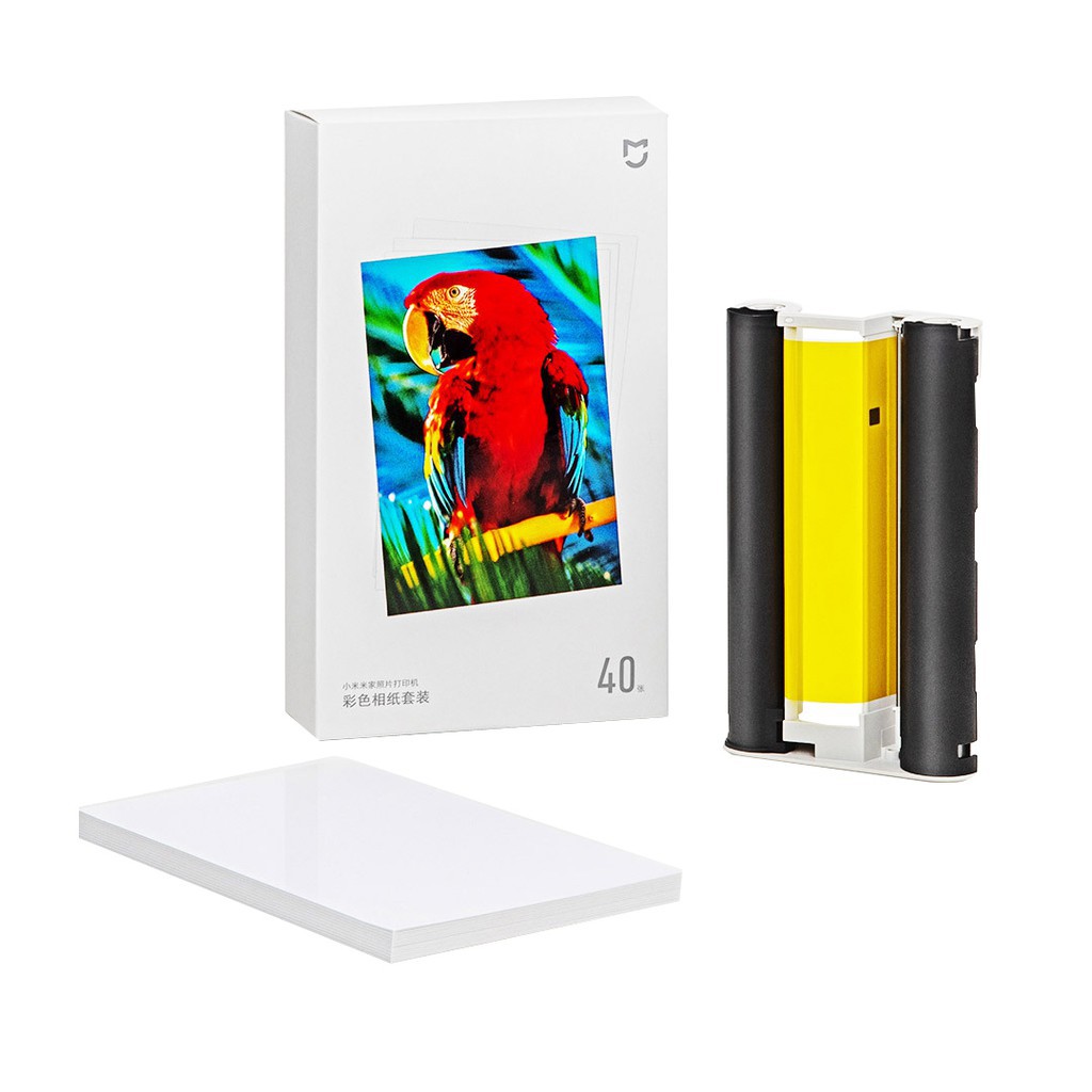 Xiaomi Mijia Photo Printer Color Photo Paper Set ตลับหมึก+กระดาษ