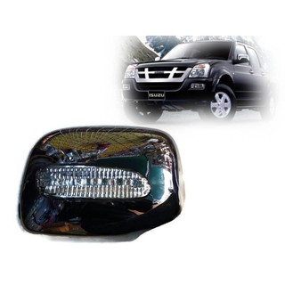 ฝาครอบกระจกพร้อมโครเมี่ยมไฟ LED สำหรับ ISUZU D MAX 2005 - 2006