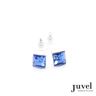 Juvel Sapphire Square 0.9 Earrings สี: ไพลิน