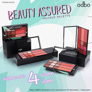 🌟 เมคอัพพาเลทอายแชโดว์และบรัชออนในตลับเดียว โอดีบีโอ  ODBO BEAUTY ASSURED MAKE UP PALETTE OD1029