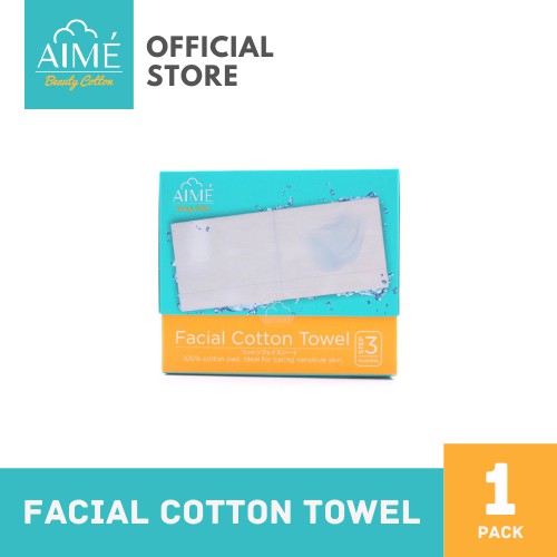 AIME Towel ผ้าสำลีเช็ดหน้าแผ่นใหญ่แผ่นบาง เช็ดสะอาด ใช้แทนมาร์คได้ ปลอดภัยต่อทุกผิว