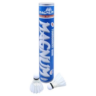 ลูกแบดมินตันขนไก่ Magnum 1 หลอด มี 12 ลูก