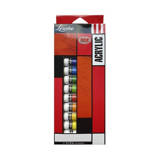 Louvre(ลูฟท์) ชุดสีอคริลิค  12 สี ขนาด10 ml. # 6308786