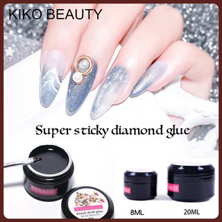 กาวเจลติดอะไหล่เล็บ ติดกากเพชร ติดเครื่องประดับเล็บ  8ML  stuck drill glue KIKO BEAUTY   KG