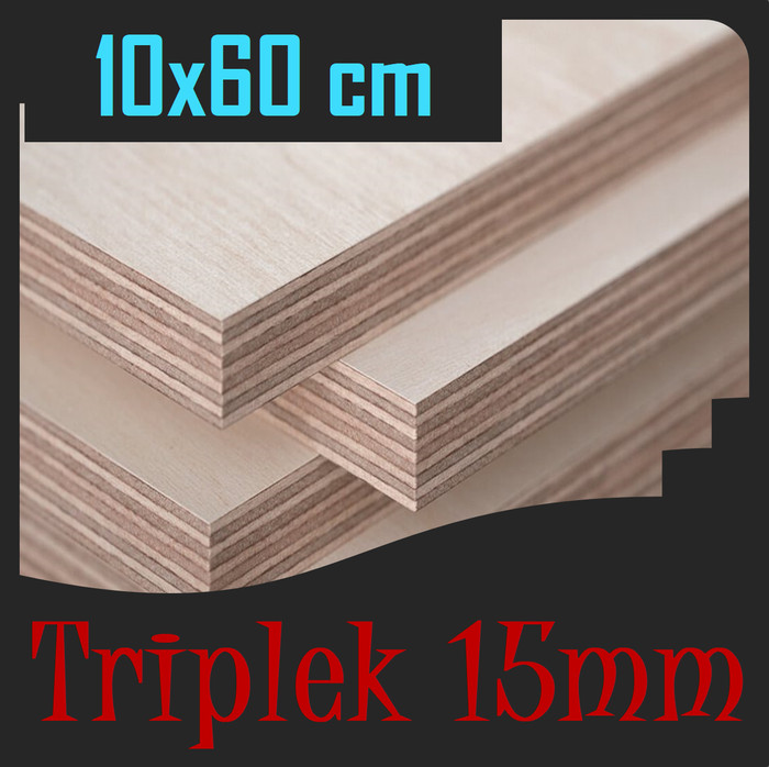 ไม้พีลีวูด 15 มม. 10 x 60 ซม | PLYWOOD 15 mm 10x60 cm ไม้อัดเกรดเอ