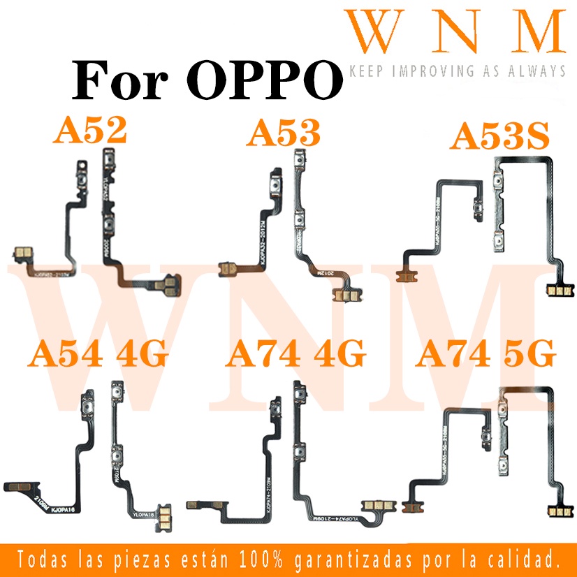 สําหรับ OPPO A54 A53s A53 Global A52 A74 4G 5G A33 2020 โทรศัพท์มือถือเปิดปุ่มปรับระดับเสียงสวิทช์ K