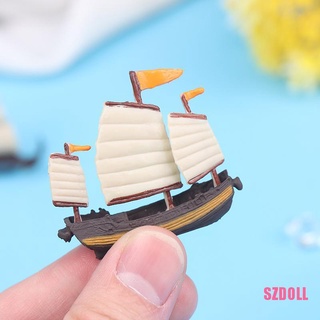 [ts3SZDOLL] โมเดลเรือโจรสลัด เรือยอร์ช มหาสมุทร ขนาดเล็ก สําหรับตกแต่งบ้านตุ๊กตา