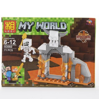 ProudNada Toys ตัวต่อเลโก้มายเวิร์ด(แบบที่3) LEZI MY WORLD 71 PCS 63060