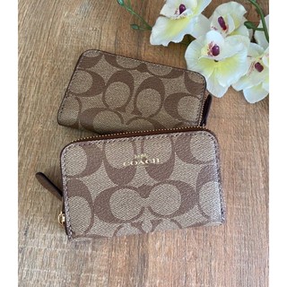 ZIP AROUND COIN CASE IN SIGNATURE CANVAS (COACH F78005)