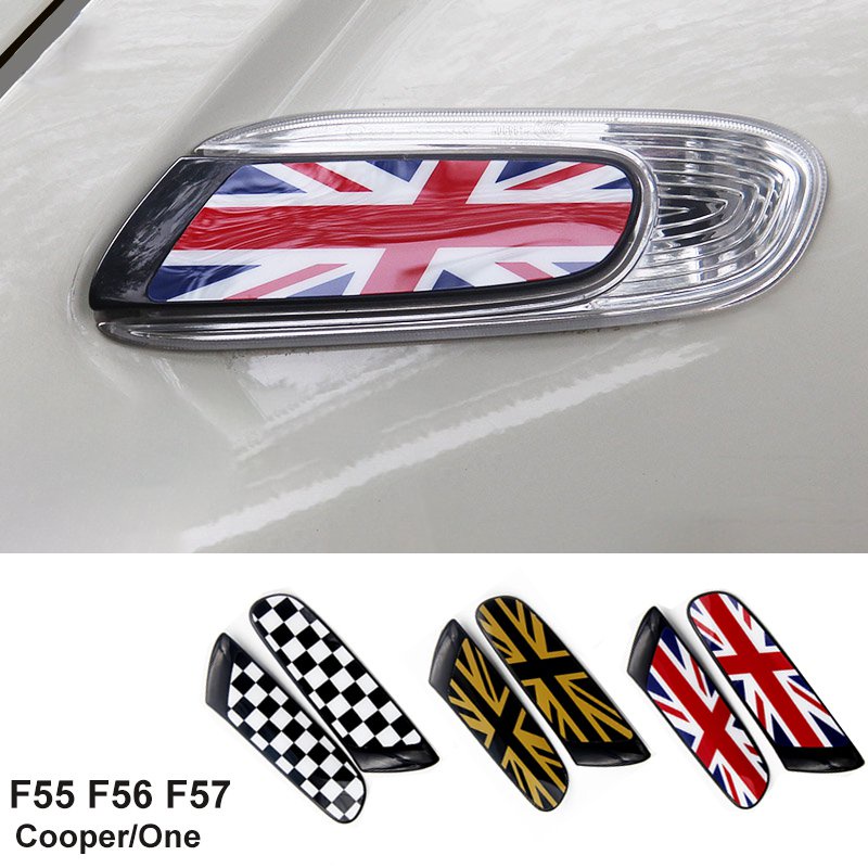 2pcs Car Exterior Decoration Side Fender Cover Signal Light Case ...