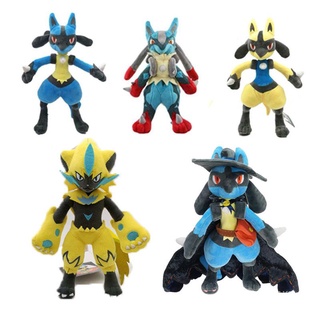 New Pokemon Lucario 12 Inch Anime Peripheral Toy Doll Plush Doll Gift