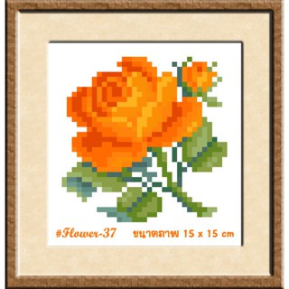 ไอแอมครอสติช iamcrossstitch DIY รหัสTmini-037 15x15 cm. ชุดอุปกรณ์งานฝีมือปักครอสติชครบชุด