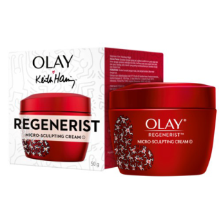 [Special Edition] OLAY โอเลย์ Regenerist เดย์ครีมสูตรลดเลือนริ้วรอย 50g (Keith Haring) Day Cream 50g