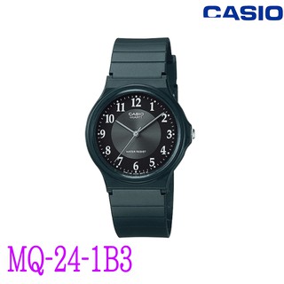 Casio นาฬิกา ข้อมือผู้ชาย สายเรซิ่น รุ่น MQ-24-1B3 (Black)