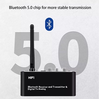 Wireless DACเสียงDigital TO Analog Audio Converterพร้อมบลูทูธเครื่องส่งสัญญาณสำหรับHIFIสเตอริโอบลูทูธDAC