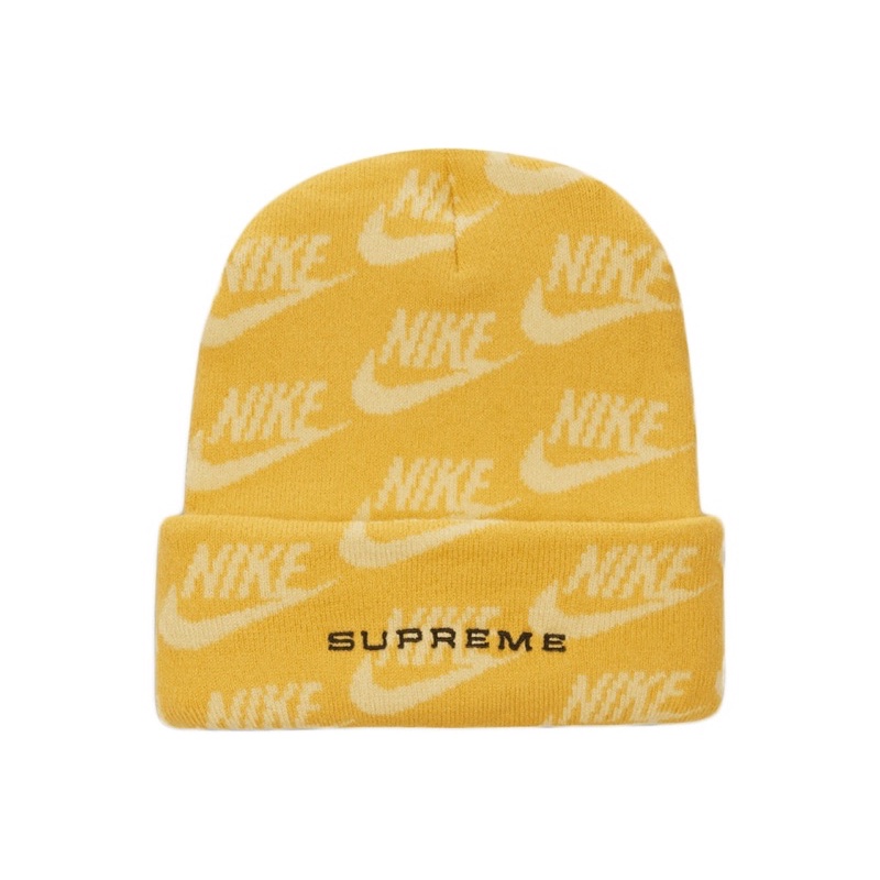หมวกบีนนี่ Supreme 21SS Nike Jacquard Logo Beanie ใหม่พร้อมส่ง ของแท้